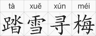 踏雪寻梅的拼音