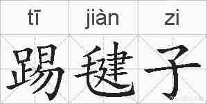 踢毽子的拼音