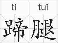 蹄腿的拼音