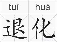 退化的拼音