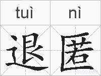 退匿的拼音