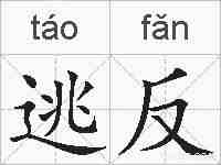 逃反的拼音