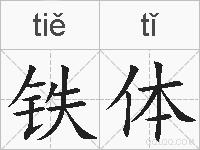 铁体的拼音