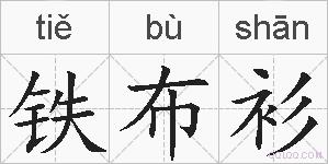 铁布衫的拼音