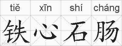 铁心石肠的拼音