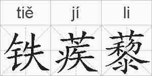 铁蒺藜的拼音