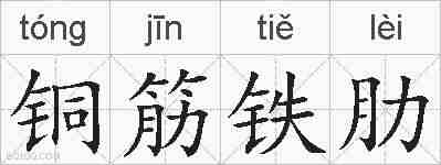 铜筋铁肋的拼音