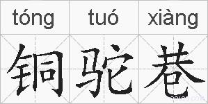 铜驼巷的拼音