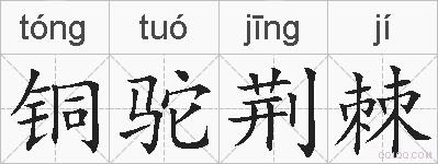 铜驼荆棘的拼音