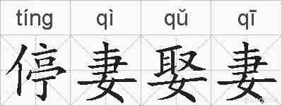 停妻娶妻的拼音