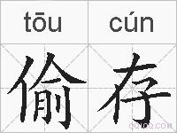 偷存的拼音