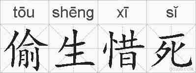 偷生惜死的拼音