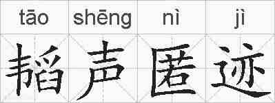 韬声匿迹的拼音