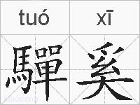 驒奚的拼音