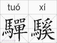 驒騱的拼音