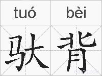 驮背的拼音