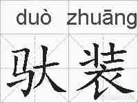 驮装的拼音