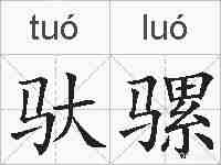 驮骡的拼音