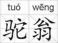 驼翁的拼音