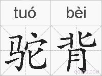 驼背的拼音