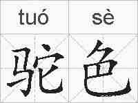 驼色的拼音