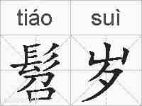 髫岁的拼音