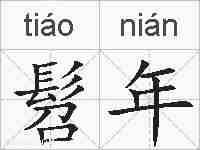 髫年的拼音