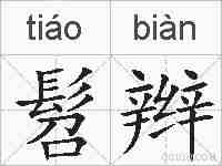 髫辫的拼音