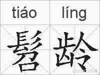 髫龄的拼音