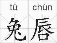 兔唇的拼音