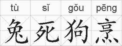 兔死狗烹的拼音
