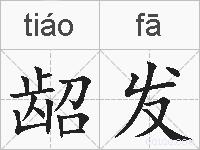龆发的拼音