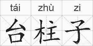 台柱子的拼音