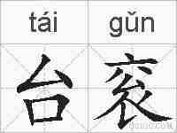 台衮的拼音