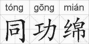 同功绵的拼音