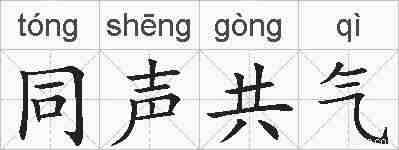 同声共气的拼音