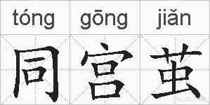 同宫茧的拼音