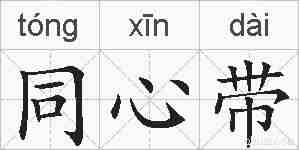 同心带的拼音