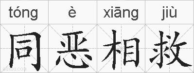 同恶相救的拼音