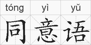 同意语的拼音