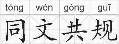 同文共规的拼音