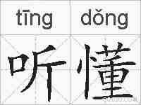 听懂的拼音