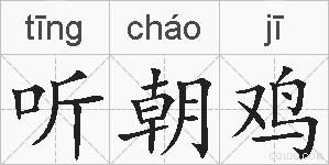 听朝鸡的拼音