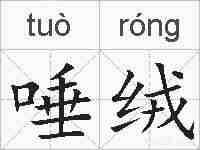 唾绒的拼音