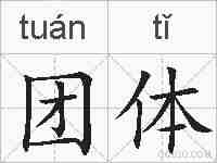 团体的拼音