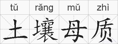 土壤母质的拼音