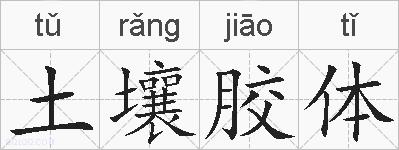 土壤胶体的拼音