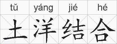 土洋结合的拼音