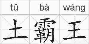 土霸王的拼音