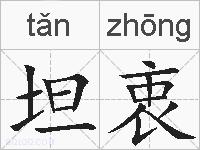 坦衷的拼音